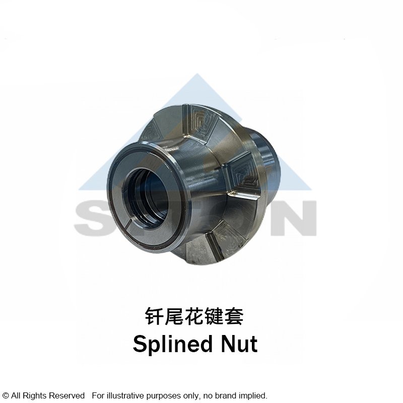 Splined Nut, Spare Part of M10 Rock Drills, 7100000245